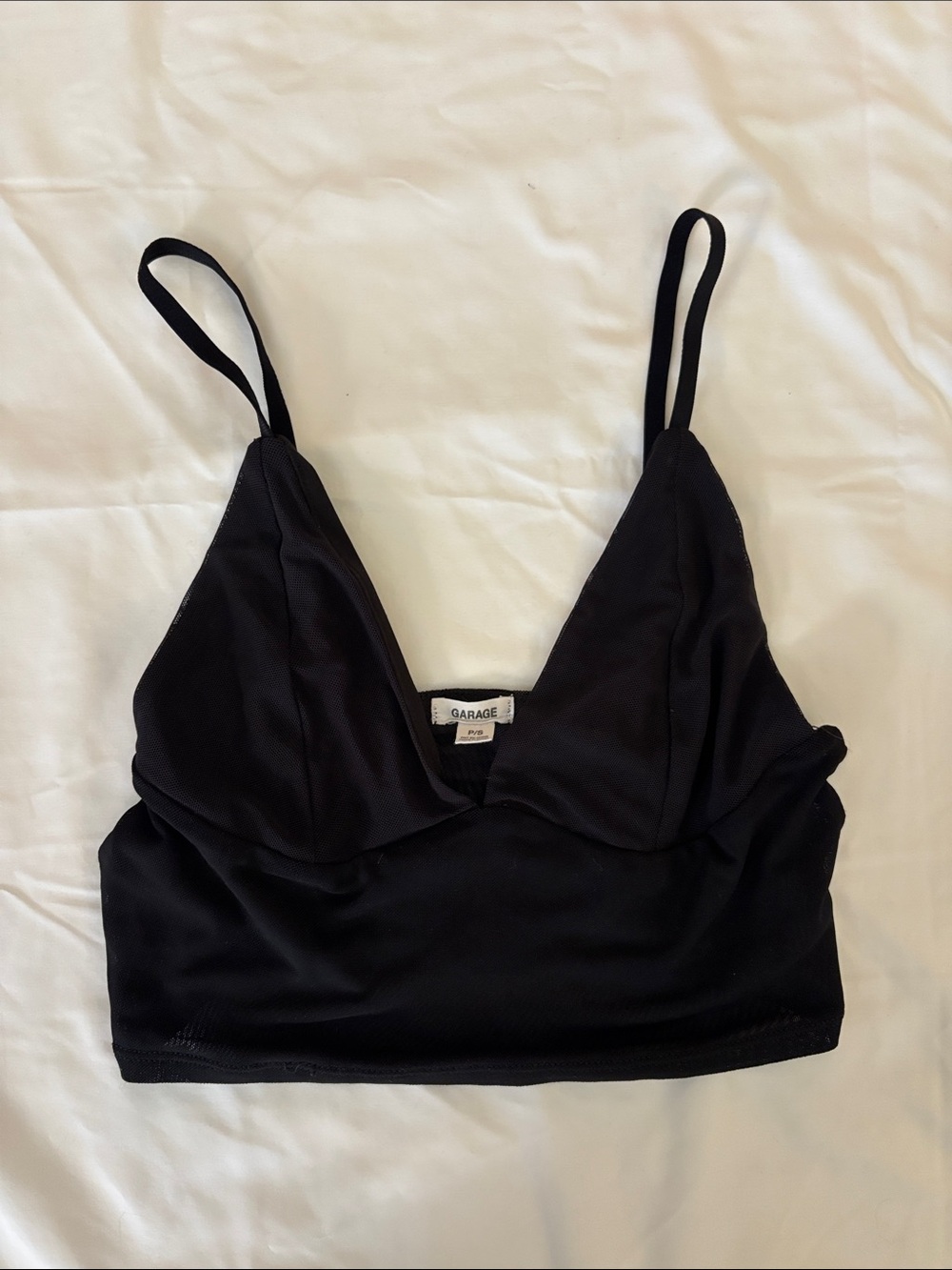 Garage - Sleek Plunge Cup Cami Top - Black!!